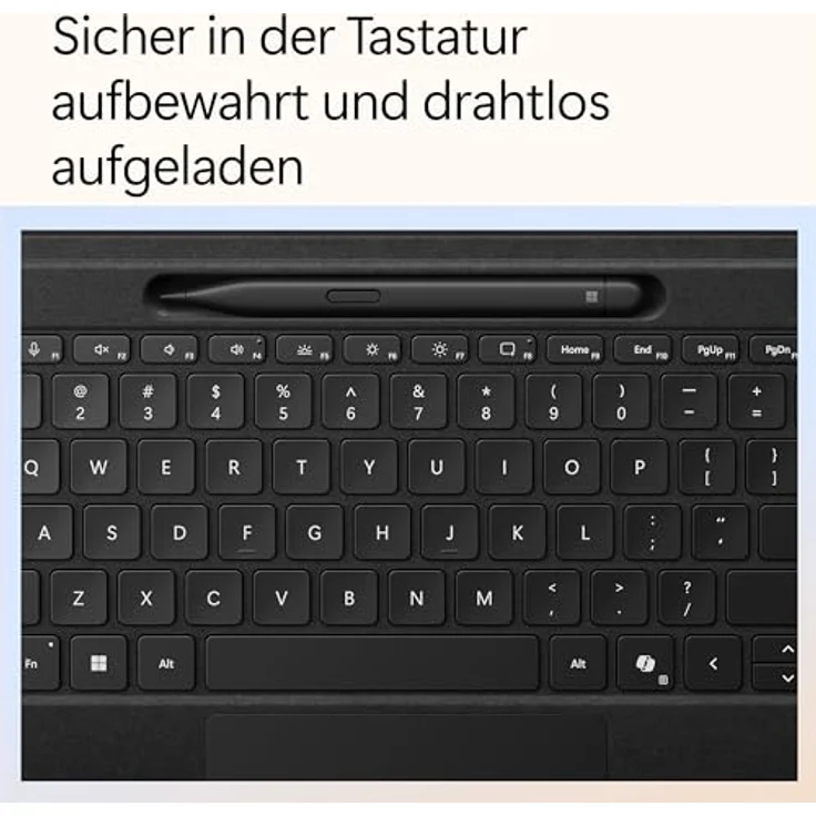 Microsoft Surface Pro Flex Keyboard mit Slim Pen schwarz - Surface Slim Pen 2 Bundle - DE, mit bis zu 41 Stunden ununterbrochenem Tippen und integriertem haptischen Motor – Bild 6