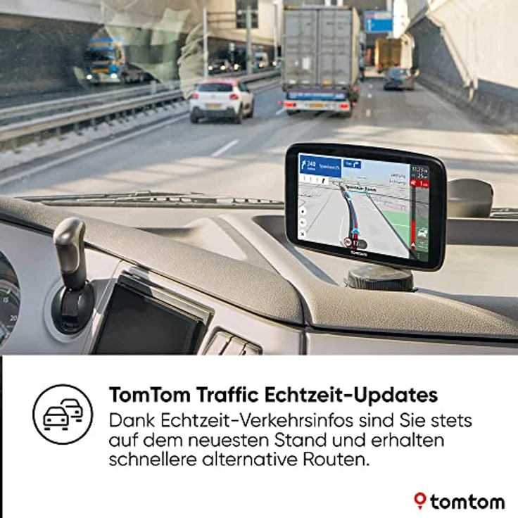 TomTom Go expert Plus 7 Zoll (17,8 cm), LKW-Navigationsgerät mit 32 GB, Wi-Fi-Updates und Sprachsteuerung, schwarz – Bild 4
