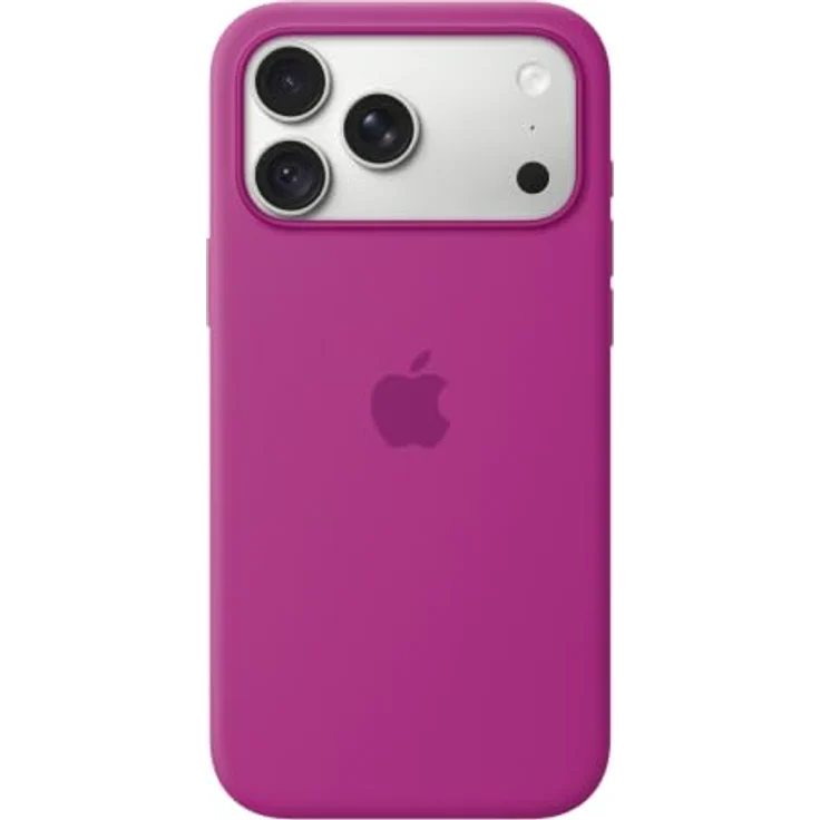 Apple Silicone Case iPhone 18 Pro Max, Magenta, MagSafe kompatibel mit Mikrofaserfutter und kratzfestem Design – Bild 3