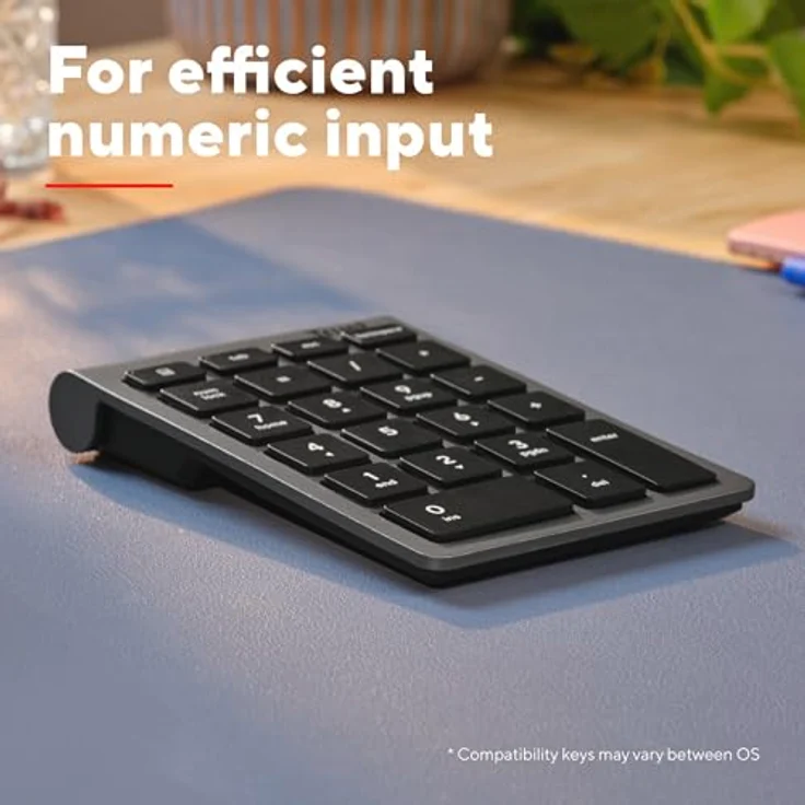 Trust XALAS Wireless Numpad, kabelloses Ziffernblatt mit 2x AAA-Batterien, kompakte Größe (13x8,8x2cm) – Bild 4