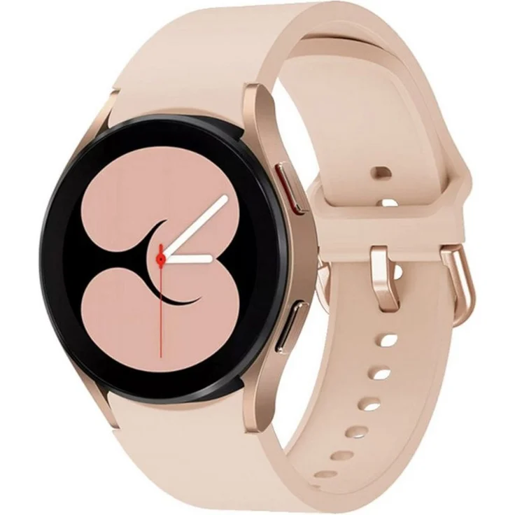 Wigento Smartwatch-Armband Für Samsung Galaxy Watch FE 6 5 4 Normal Pro Classic Kunststoff Band, Rosa  – Bild 1