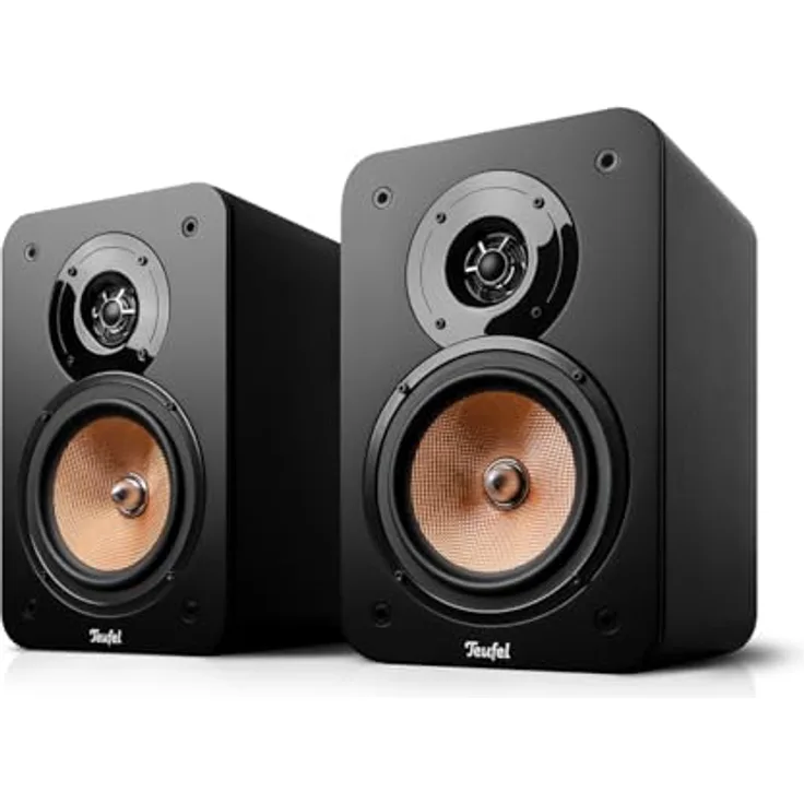 Teufel Ultima 20, HiFi Regallautsprecher mit 2-Wege-System, Bassreflex-Aufbau, präzisem Sound und Bass, kompakt (Schwarz)