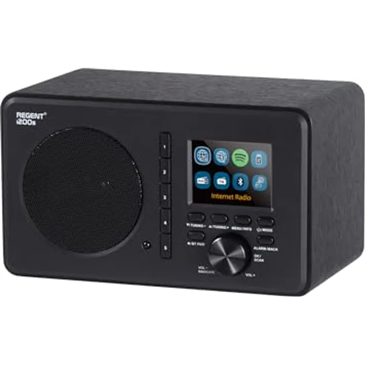 Ferguson Regent i200s, Internetradio WLAN Radio mit Bluetooth, DAB/DAB+/FM, Radiowecker, Equalizer, Farbdisplay, USB, AUX-IN, App-Steuerung, Fernbedienung