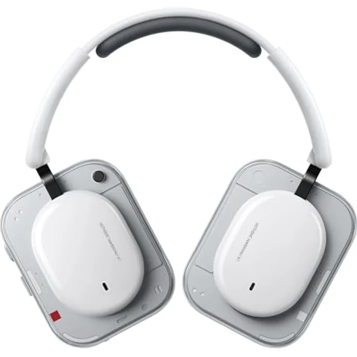 Nothing Headphone (a), Kabellose Over-Ear Kopfhörer mit ANC, bis zu 135h Akkulaufzeit, Hi-Res Audio, LDAC, Anpassbare taktile Steuerung – Weiß