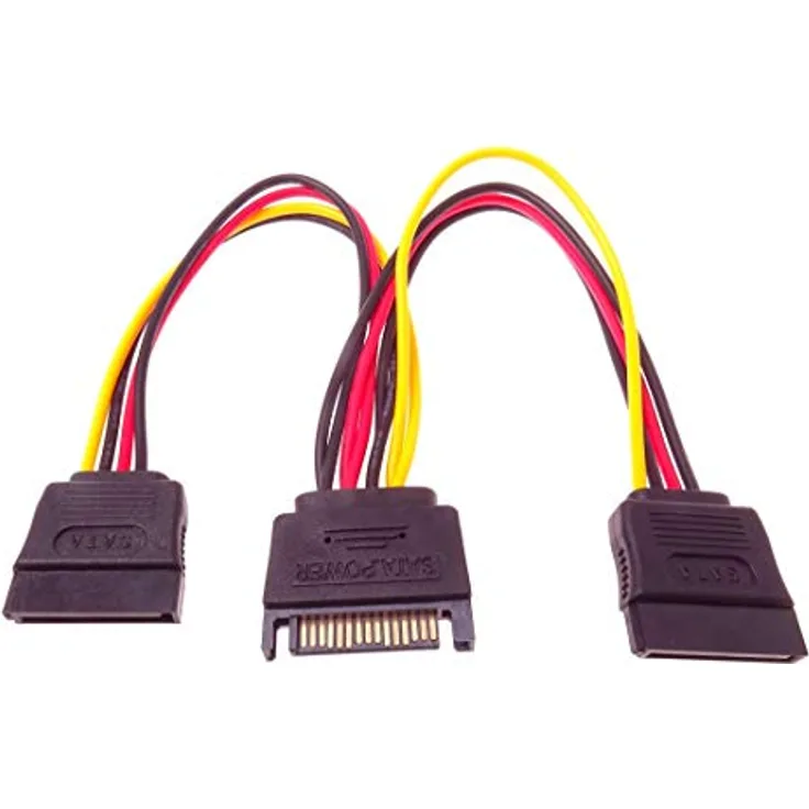 PremiumCord PC Y-Stromversorgungskabel SATA-Buchse> 2X SATA-Stecker