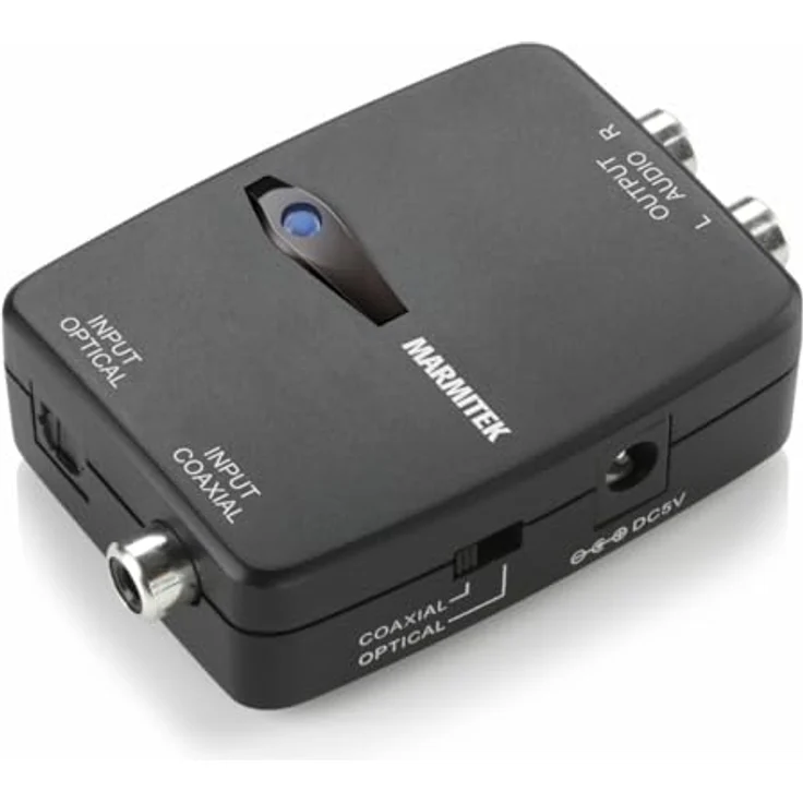 Marmitek Connect DA21 - Audio Konverter - Audio Umwandler - Digital zu Stereo - PCM Stereo Audio - bis zu 192 kHz Sampling Rate - Wolfson DAC – Bild 2