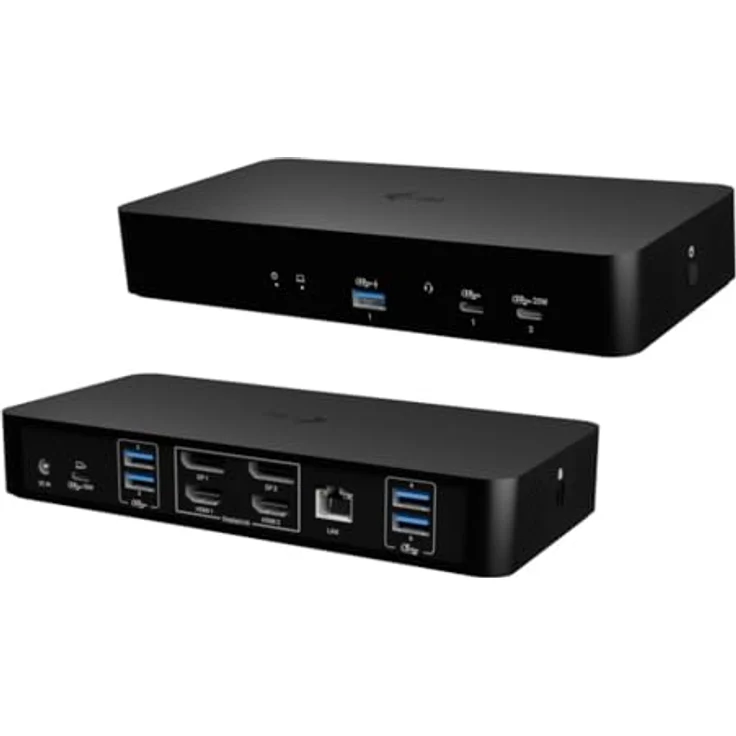 i-tec USB-C® Dockingstation CAINTGDUAL4KDOCPD, Dual-Display mit 2x HDMI & 2x DisplayPort, 100W Power Delivery, inkl. Kensington-Schloss – Bild 2