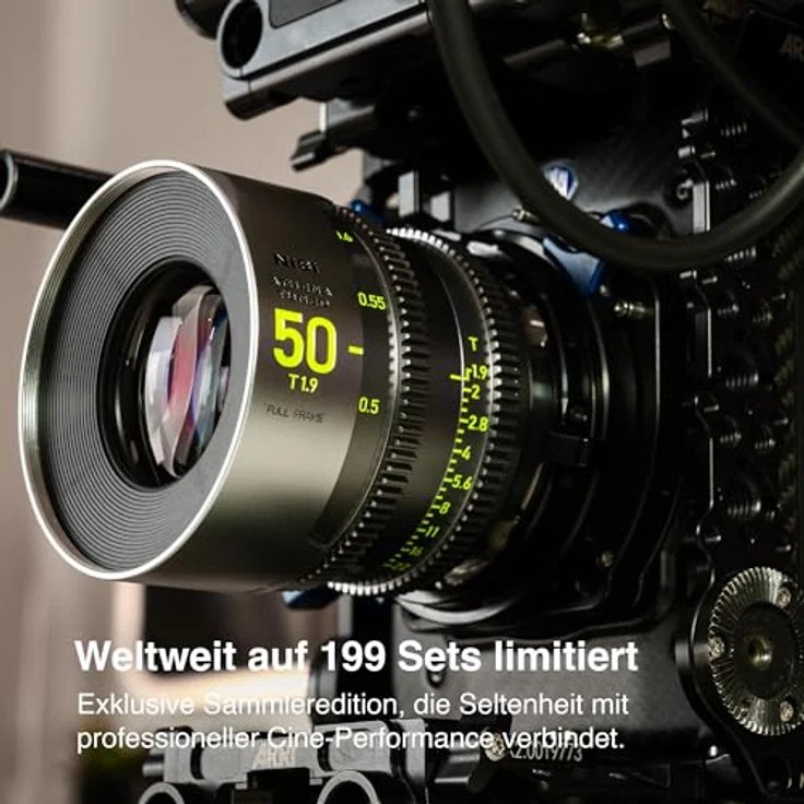 NiSi Athena Tuned Prime Limited Edition PL Mount, Full Frame Cinema Lens Kit 14/25/35/50/85mm mit Vintage Cine Look, 199 Sets weltweit, inkl. Hard Case – Bild 2