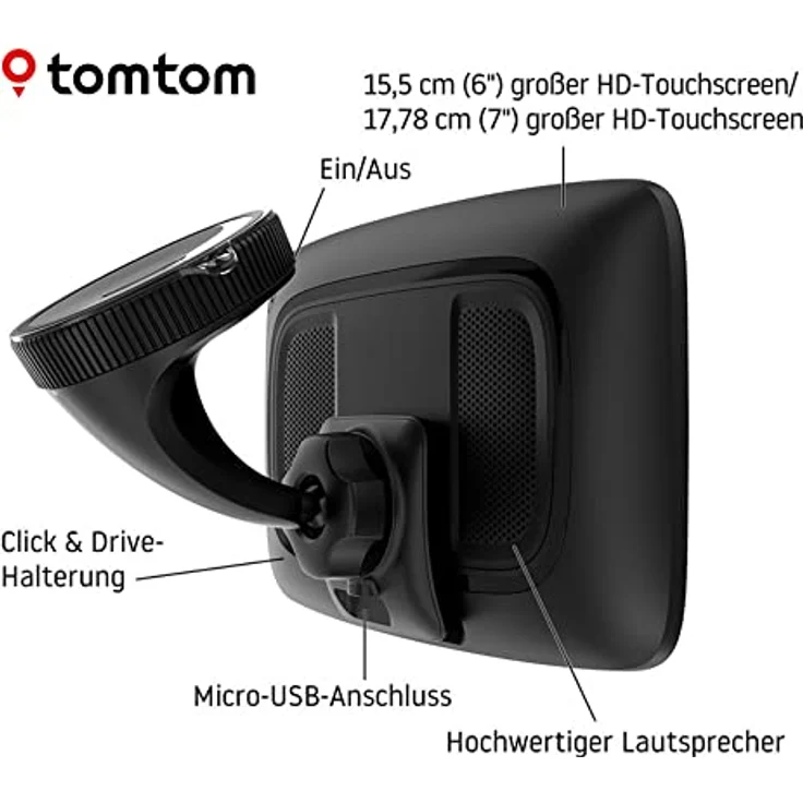 TomTom GO Expert EU 7" LKW/Trucker Navi, professionelle Navigation mit individuellen Routen und wöchentlichen Karten-Updates – Bild 9