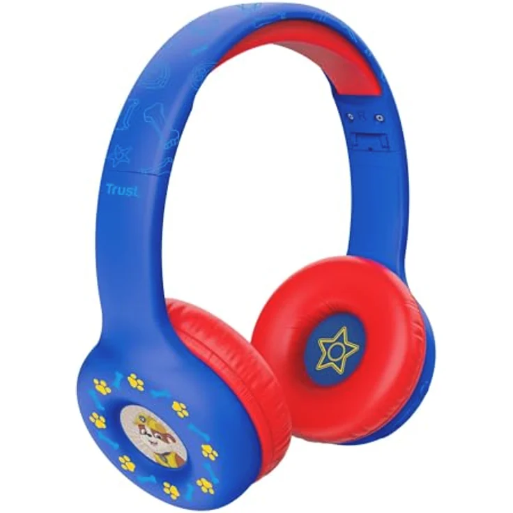 Trust Nouna Kabellose Kopfhörer Paw Patrol Blau, mit integriertem Lautstärkeregler und Mikrofon, faltbares Design, kinderfreundlich – Bild 11