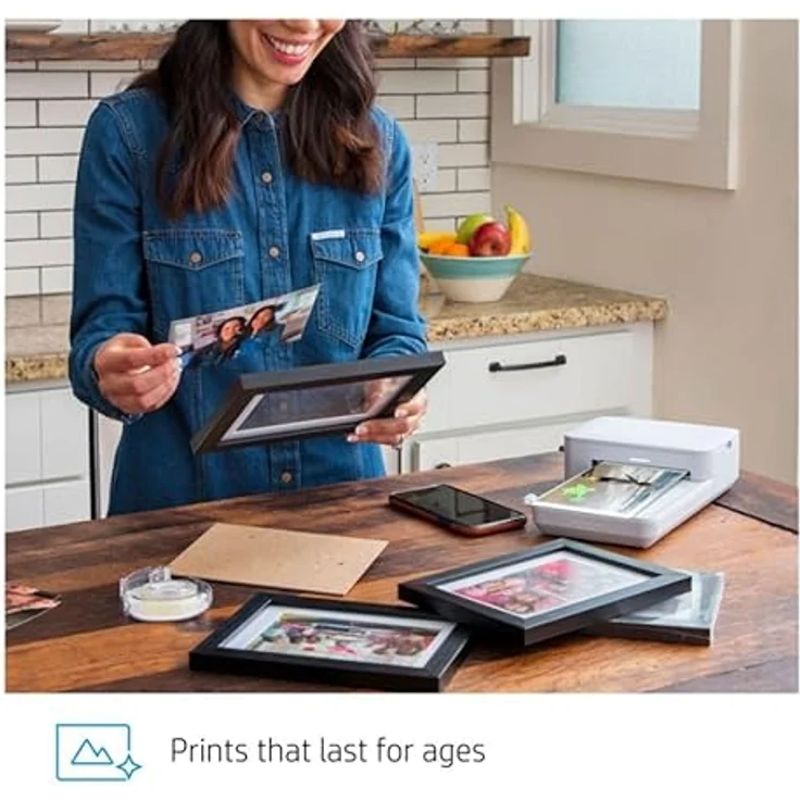 HP Sprocket Studio Fotopapier und Patronen (80 Blatt 10 x 15 cm Papier + 2 Druckerpatronen, für HP Sprocket Studio) – Bild 2