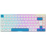 Sharkoon Skiller SGK50 S3 PBT Weiß, RGB Gaming Keyboard, Gateron G PRO 3.0 Yellow, 75% Layout