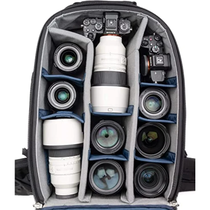 Think Tank FirstLight 46L+, Fotorucksack mit individuell konfigurierbaren Trennwänden, wasserabweisend, ergonomisches Tragesystem, 46 Liter – Bild 3