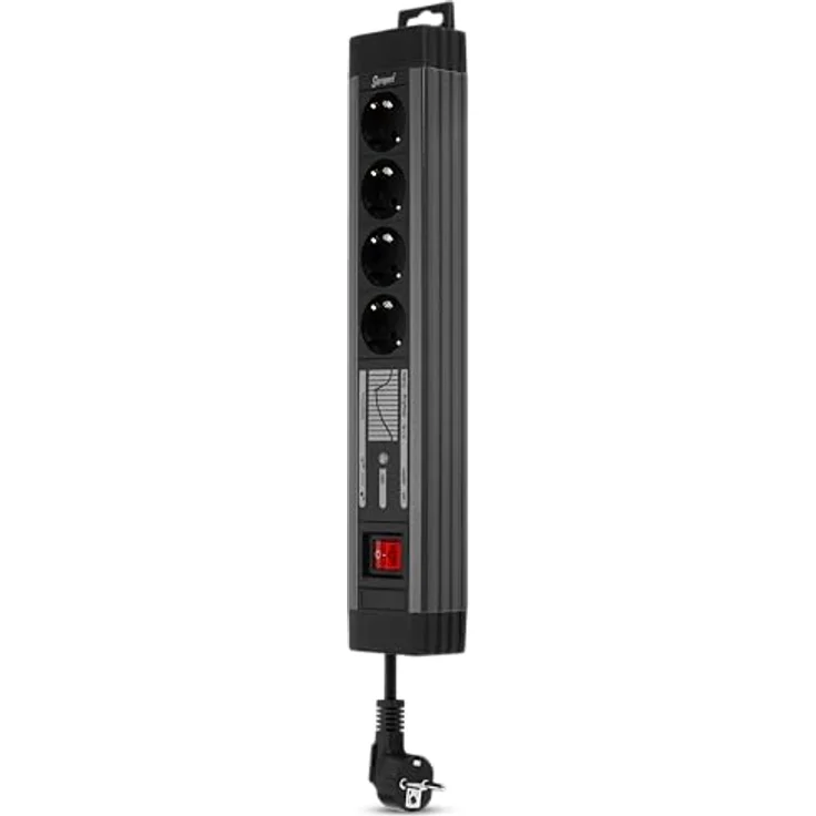 REV Supraguard 4-Fach PC-Steckdosenleiste schwarz – Bild 4