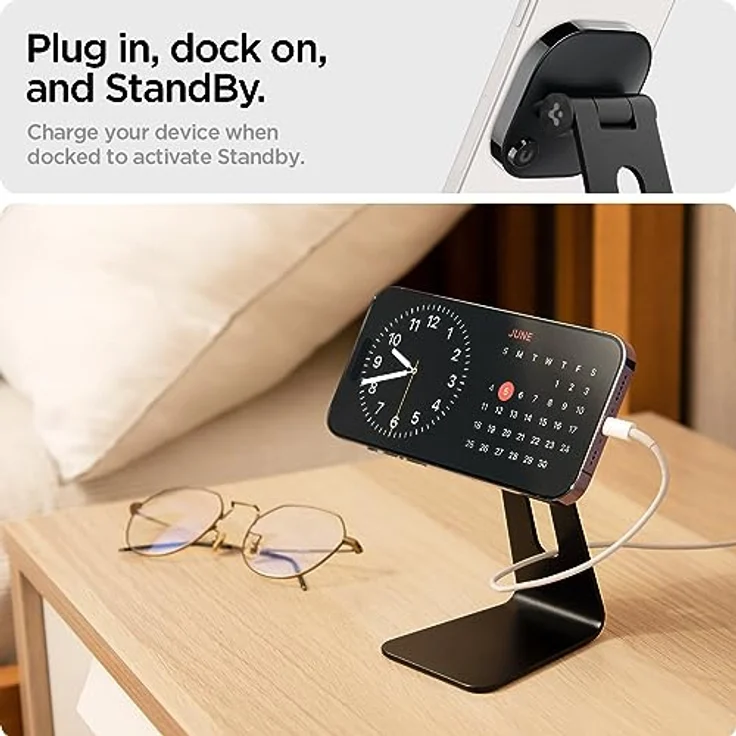 SPIGEN ONETAP MAGSAFE MAGNETSTÄNDER SCHWARZ (AMP02573) – Bild 3