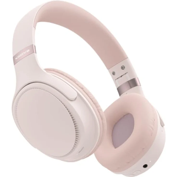 COFI 1453 Kabellose Over-Ear Kopfhörer mit Bluetooth V5.3 - Rose Gold - Kraftvoller Klang, 55 Stunden Wiedergabezeit – Bild 2
