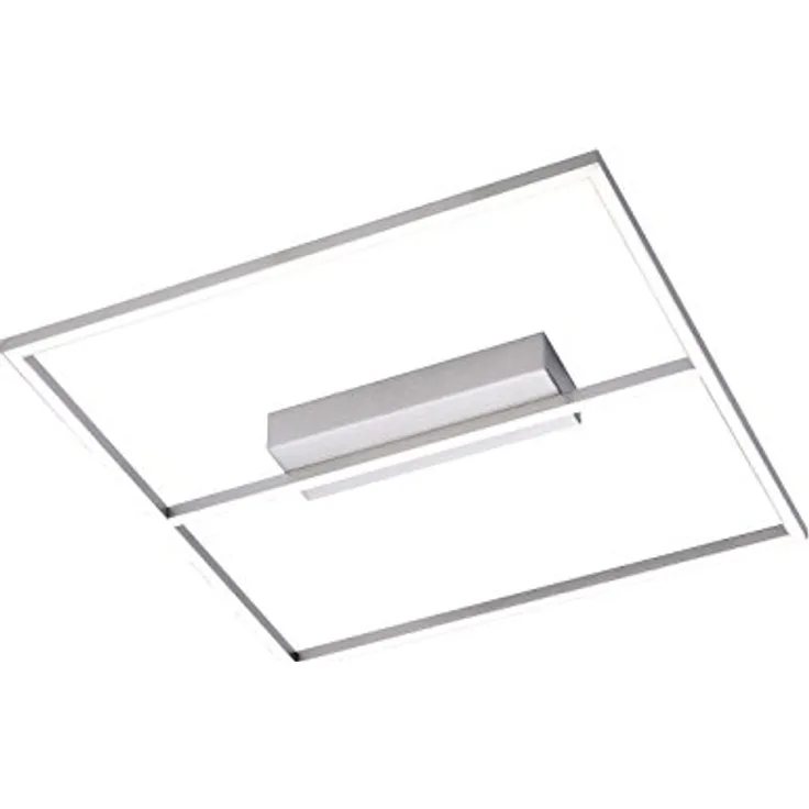 Paul Neuhaus Deckenleuchte Inigo 1x LED-Board 33,5 W, inklusiv Stahl 6631-55 - Dimmbar, flaches modernes Design, Lexstar LEDs