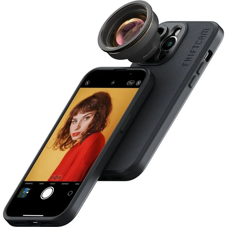 ShiftCam LensUltra 60mm Teleobjektiv, Smartphone Zoomobjektiv mit 2x Vergrößerung und Fluoritglas