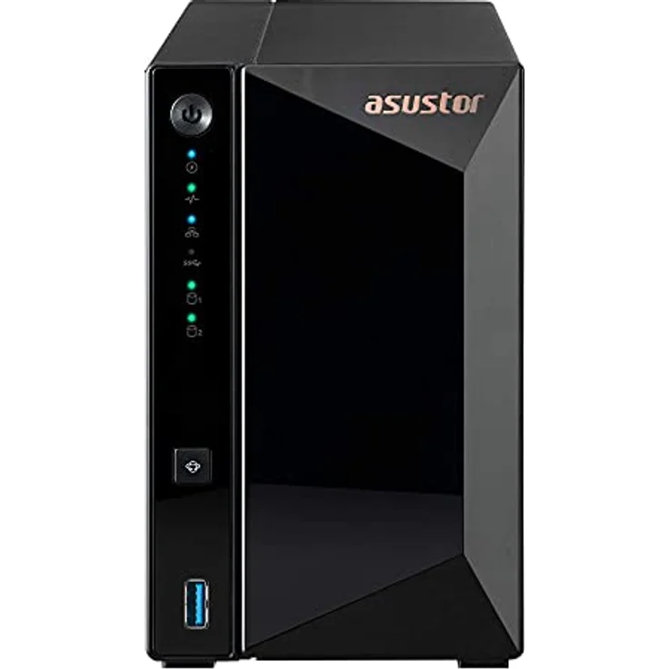 Asustor AS3302T NAS & Speicherserver Eingebauter Ethernet-Anschluss Schwarz RTD1296 (AS3302T) – Bild 2