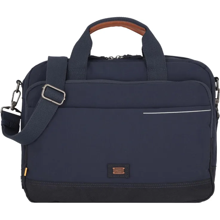 Camel Active City Aktentasche 38 cm Laptopfach (14.96"), Blaue Notebooktasche mit genug Stauraum