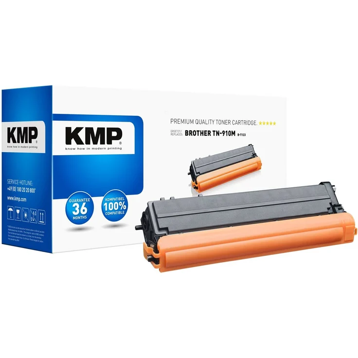 KMP B-T123 Tonerpatrone, 180 g Magenta, kompatibel mit Brother TN910M für HL-L9300, HL-L9310, MFC-L9570