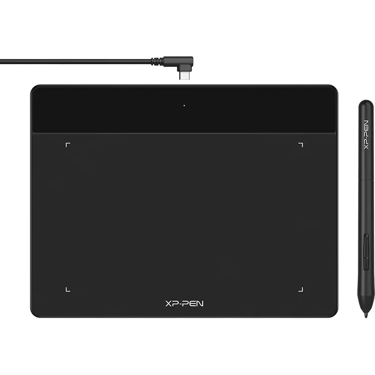 XP-PEN Deco Fun S Grafiktablett, 6,3x4 Zoll Stift Tablet, 8192 Druckstufen& 60° Tilt, OSU Spiel mit Android, Chromebook, Linux (Schwarz)