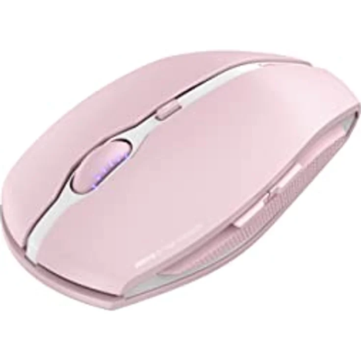 CHERRY GENTIX BT, kabellose Bluetooth Maus, Multi-Device Funktion für bis zu 3 Endgeräte, umschaltbare Auflösung (1000/2000 DPI), 7 Tasten und Scrollrad, batteriebetrieben, cherry Blossom – Bild 3