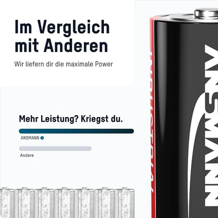 ANSMANN Industrial Alkaline Batterie Mono D LR20 Longlife Alkalibatterie Industriebatterie für hohen Strombedarf (10er Pack) – Bild 4