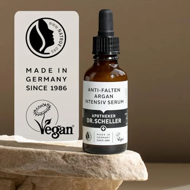 Dr. Scheller APOTHEKER Anti-Falten Argan Intensiv Serum, 30ml - vegan, zertifizierte Naturkosmetik – Bild 2