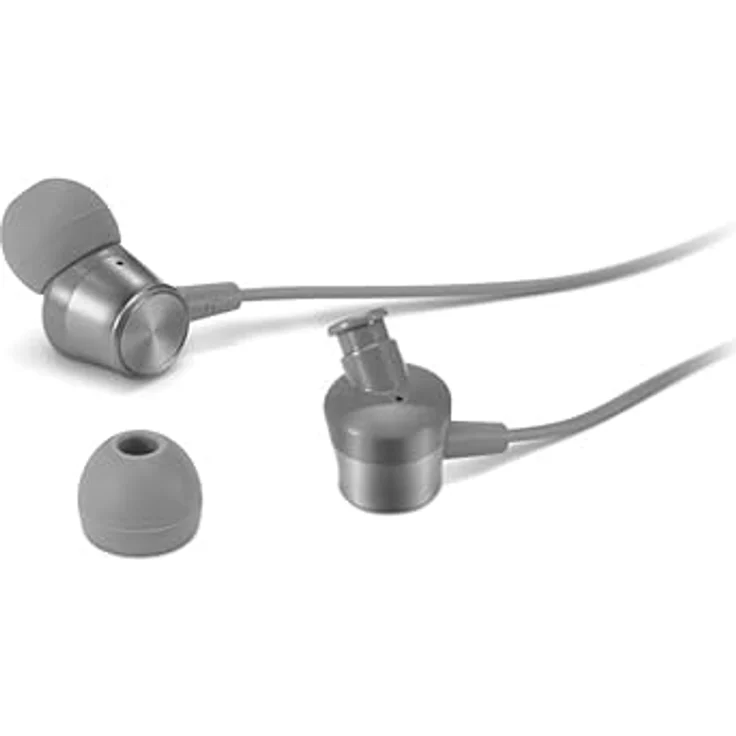 Lenovo - 300 kabelgebundene In-Ear-USB-C-Kopfhörer – Inline-Mikrofon – USB-C-Konnektivität – Play- und Pause-Taste – 3 Größen Silikon-Ohrstöpsel im Lieferumfang enthalten – Bild 4