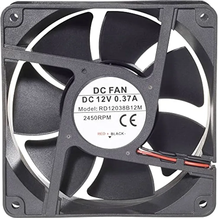 Tru Components Axiallüfter 24 V/DC 111 m³/h ( (120 mm), PC Lüfter, Schwarz