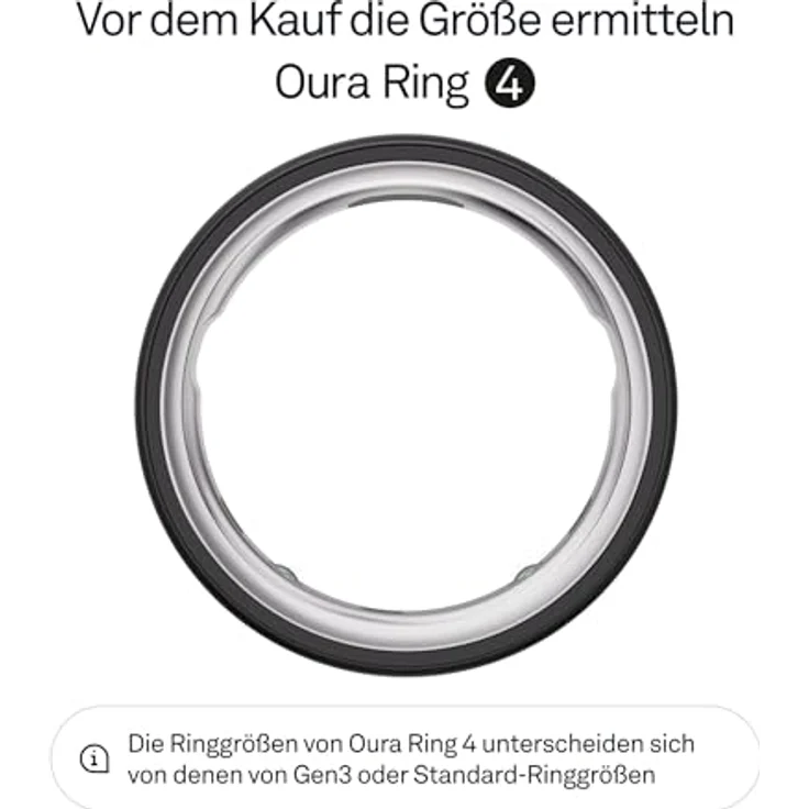 OURA Ring 4, Smart Fitness-Tracker in Stealth, Größe 7, Titan, bis zu 8 Tage Akkulaufzeit, über 30 biometrische Messungen – Bild 2