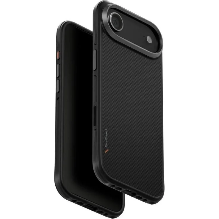 Uniq Keva Case für iPhone 17, Magclick Ladefunktion, schlankes Design, robustes Material, Schwarz