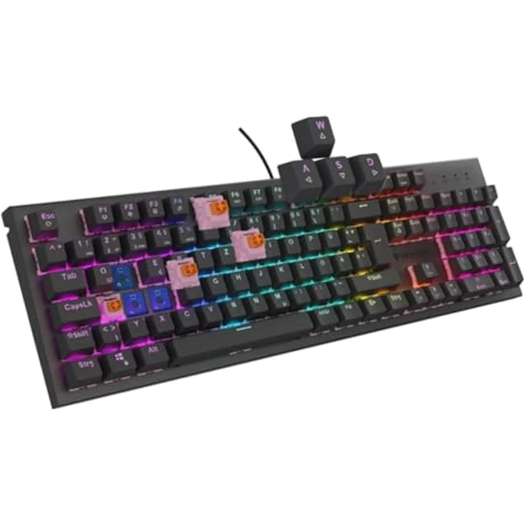 GENESIS Gaming keyboard THOR 303 silent wired, Otemu Red Switches  – Bild 8