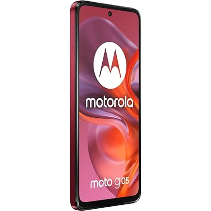 Motorola Moto G05 (4/256 GB, Kamera 50 MP + Flimmerschutzsensor, Display 6,67 Zoll HD+ 90 Hz, Akku 5200 mAh, MediaTek Helio G81, Android 15), Plum Red Smartphone – Bild 3