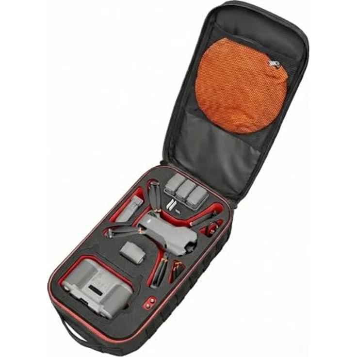 TOMcase Rucksack „Ready-to-Fly“ für DJI Mini 5 Pro, wasserabweisend, ergonomisches Design, mit Platz für 6 Akkus und Zubehör – Made in Germany – Bild 4