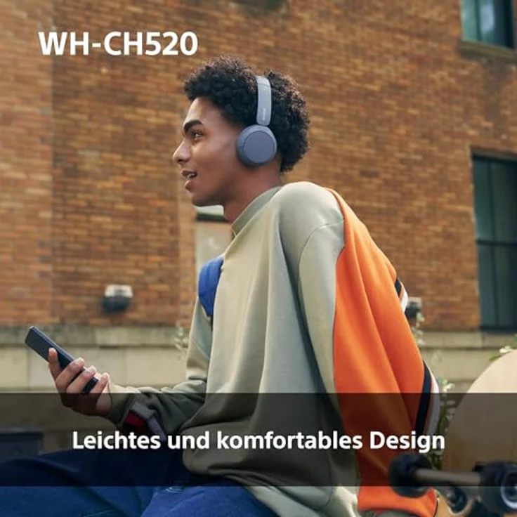 Sony WH-CH520 Kabelloser Bluetooth On-Ear-Kopfhörer, hohe Klangqualität, bis zu 50 Stunden Akkulaufzeit, Rosa – Bild 4