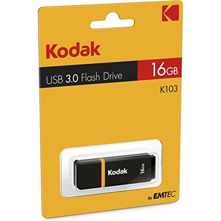 Emtec USB3.0 K100 16GB USB-Stick USB Typ-A 3.0 (3.1 Gen 1) Schwarz, Gelb - USB-Sticks (16 GB, USB Typ-A, 3.0 (3.1 Gen 1), 100 MB-s, Kappe, Schwarz, Gelb) – Bild 4