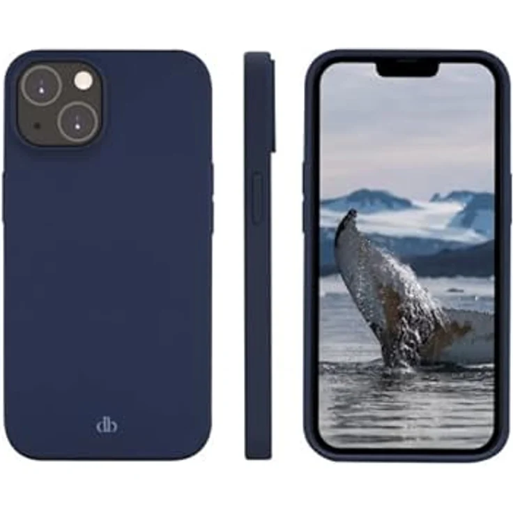 Dbramante1928 Costa Rica Schutzhülle für iPhone 14 Pro Max – Stoßfeste weiche Silikonhülle aus recyceltem und recycelbarem Kunststoff, für Apple iPhone 14 Pro Max – Blau – Bild 4
