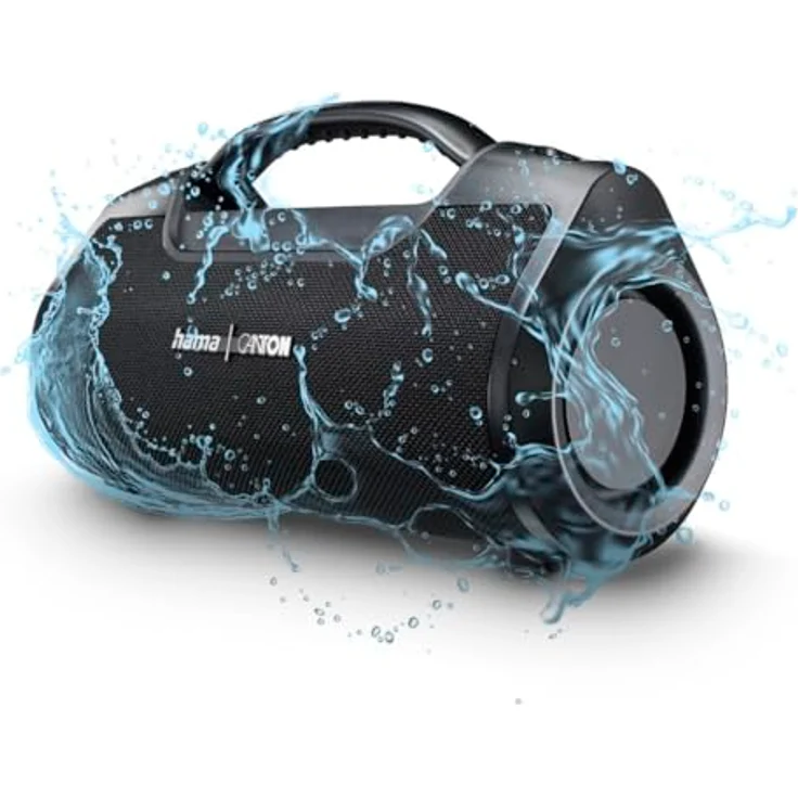 Hama Mate Pro MK II, Bluetooth Lautsprecher mit IPX6 Spritzwasserschutz, 60 Watt Nennleistung, 16 h Akkulaufzeit, Schwarz – Bild 16
