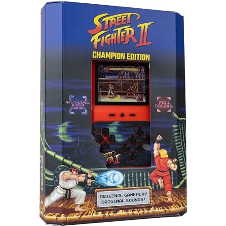 Fizz creations Street Fighters 2 Champion Edition, Retro Handheld Spielekonsole mit farbigem Display und 12 klassischen Charakteren – Bild 9