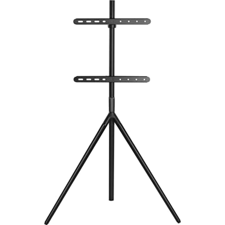 pro.tec TV-Halterung ‘Valle’, freistehend für max. 65 Zoll, VESA bis 400x400 mm, Tragfähigkeit 40 kg, Schwarz – Bild 4