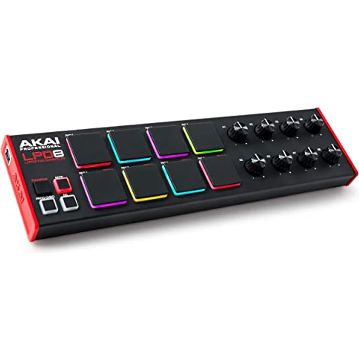AKAI Professional LPD8 – USB MIDI Pad Controller Drum Machine mit MPC Drum Pads für Mac und PC, zuweisbaren Drehreglern und Musikproduktionssoftware – Bild 1