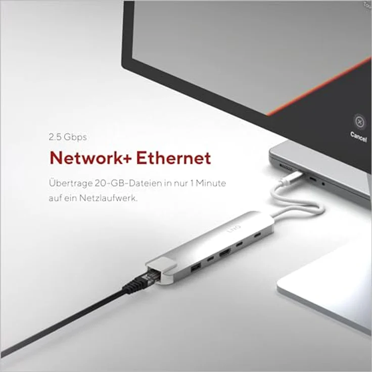 Linq LINQ Connects 6-in-1 Pro-C Multiport-Hub mit 4K HDMI, 10Gbps Datenübertragung und Ethernet für Laptops und Tablets – Bild 5