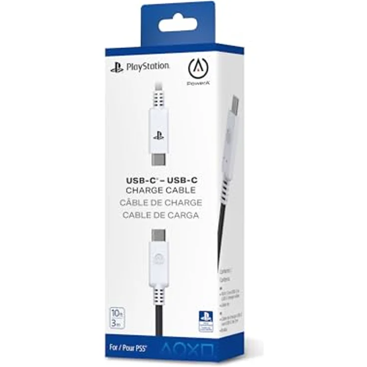 PowerA PSAC0372-01, USB C auf USB C Kabel, 3,04 m, schwarz – Bild 5