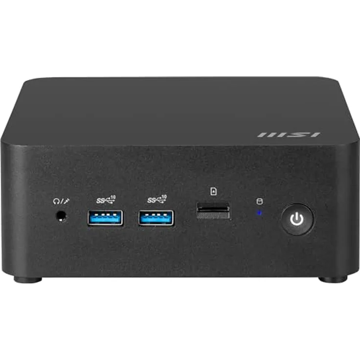 MSI Cubi NUC 1MG-212DE, Desktop-PC mit Intel Celeron Prozessor, 8GB RAM, 512GB SSD, Windows 11 Pro, Schwarz