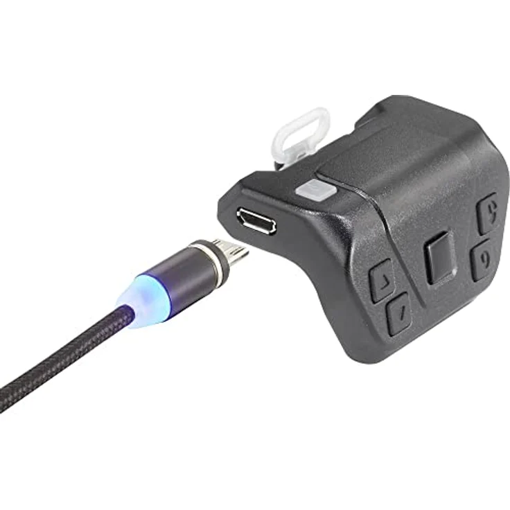 Renkforce Kabellose tragbare Fingermaus mit Bluetooth, integriertem Touchpad und magnetischem Ladekabel, schwarz – Bild 4