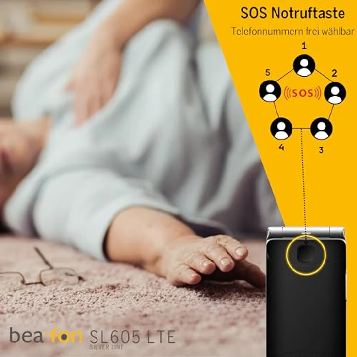 Beafon SL605 LTE, Handy ohne Vertrag mit 2.4" TFT-Display, 4G, Bluetooth, schwarz – Bild 4