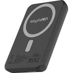 XLayer MagFix Pro Powerbank Externer Akku Magnetisch 10.000 mAh PD 20W kompatibel mit iPhone 12/13/14/15 XS Airpods, Samsung, Huawei, Xiaomi, iPad Tablet MagSafe Standby schnelles Aufladen USB- C