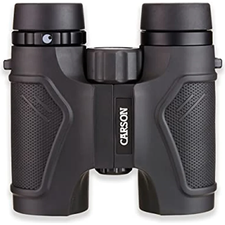 CARSON 3D 8x32 ED Fernglas, hohe Lichtdurchlässigkeit, für Brillenträger geeignet, gummierte Oberfläche, wasserdicht – Bild 1